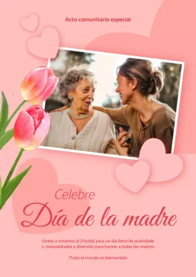 Promueva un sencillo acto del Día de la Madre en rosa