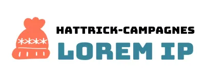 Campagnelogo met illustratie van een schattige breimuts