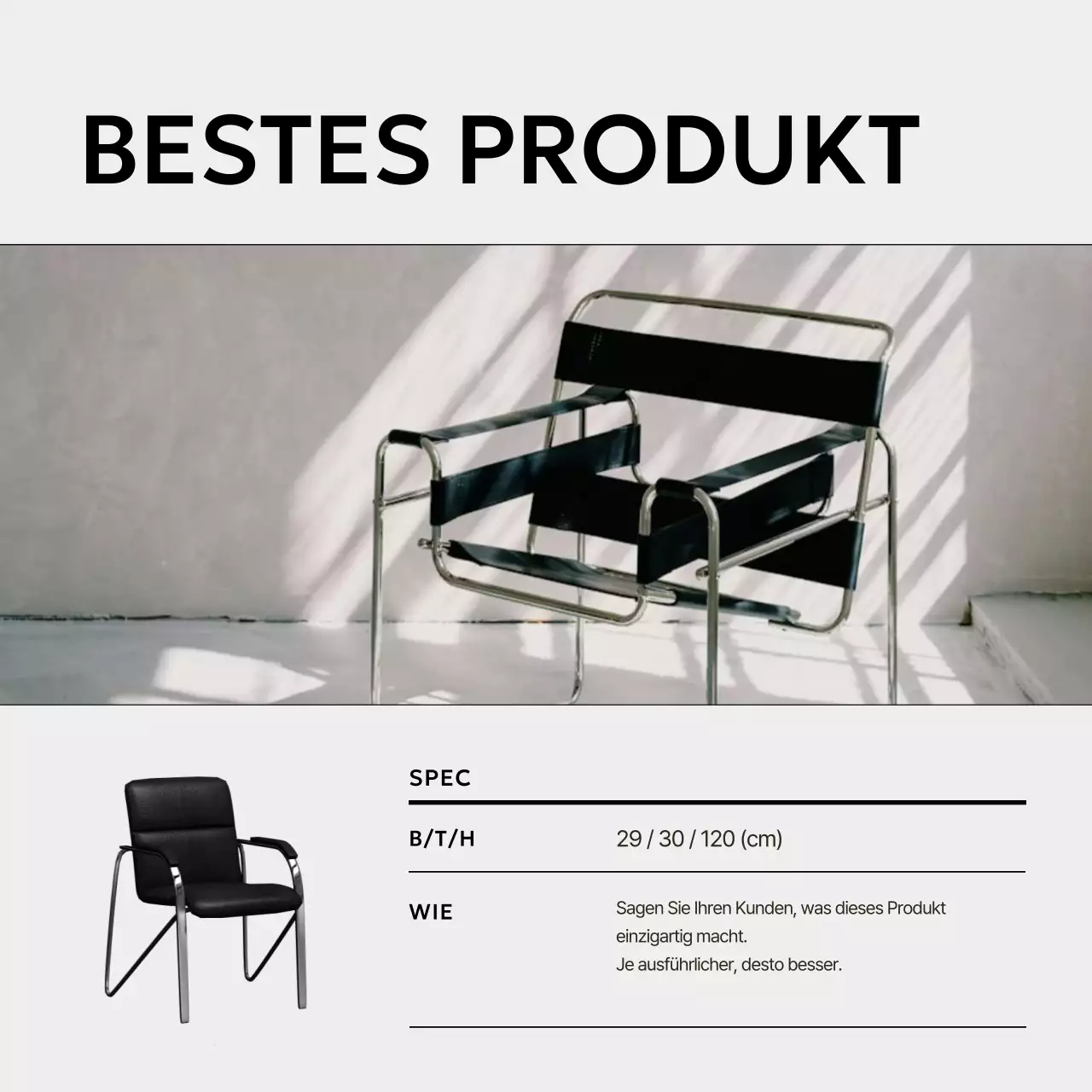 Schwarz-weiße minimalistische Innenraumpfosten der Marke