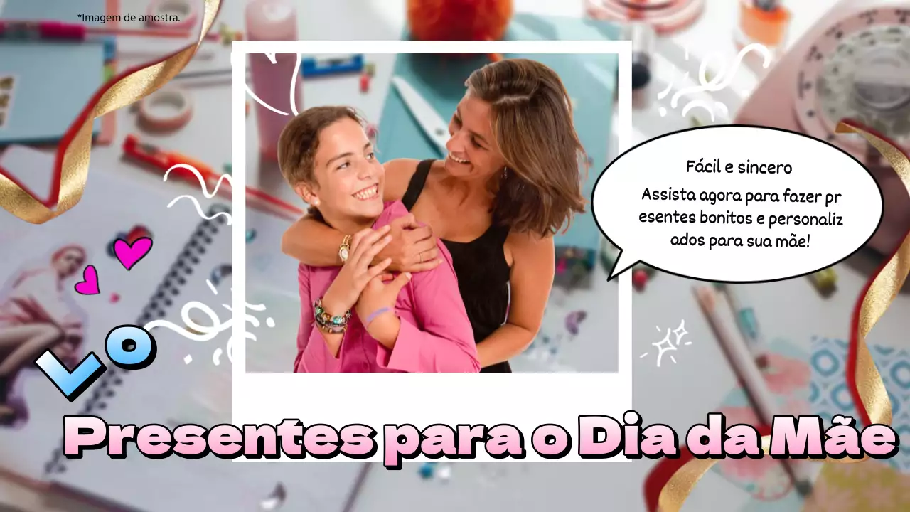 Guia de presentes para o Dia da Mãe Rosa e Azul