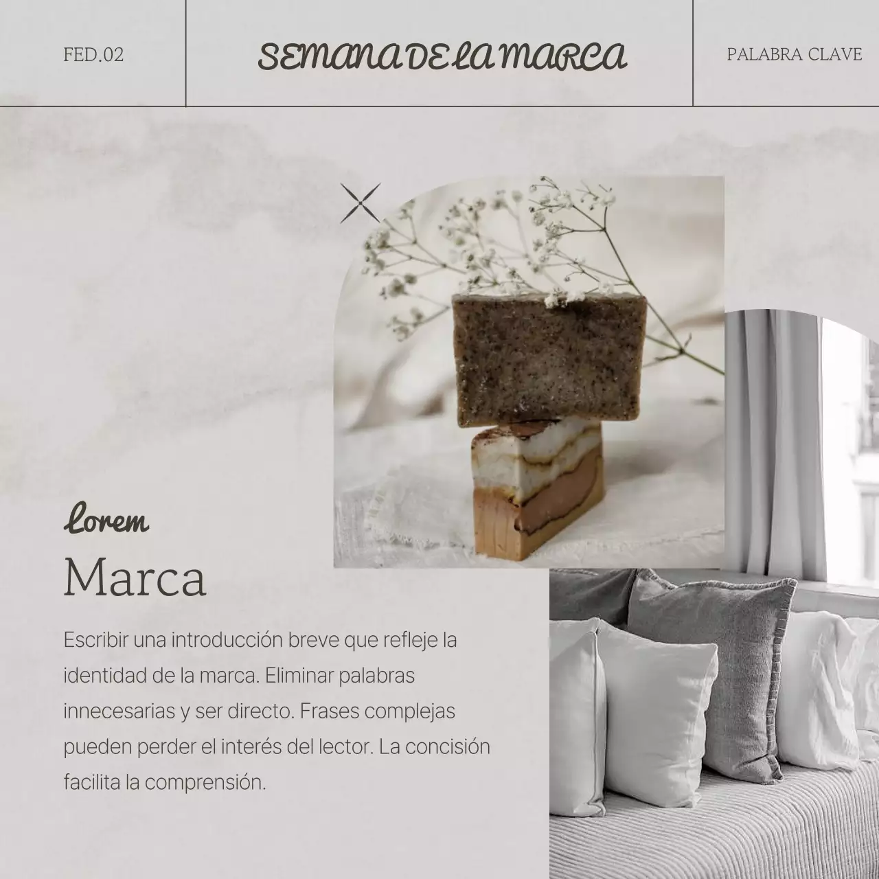 Beige y marrón para una marca emocional moderna