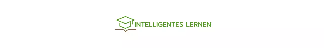 Smart Learning mit grüner Bachelor-Mütze und Buchillustrations-Logo