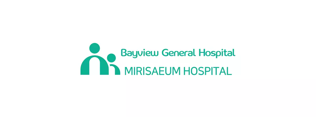 Hospital logo with a simple illustration concept