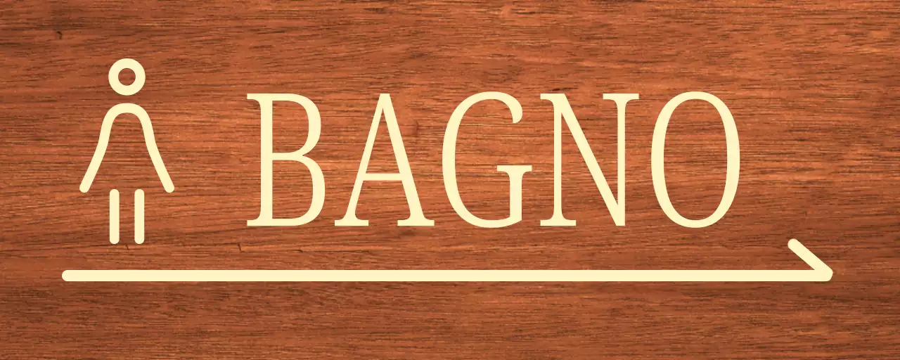 icona donna beige posizione della toilette