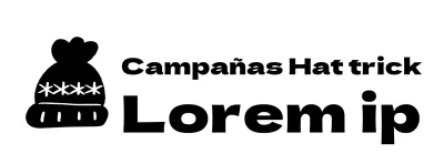 Logotipo de campaña con una simpática ilustración de un gorro de punto