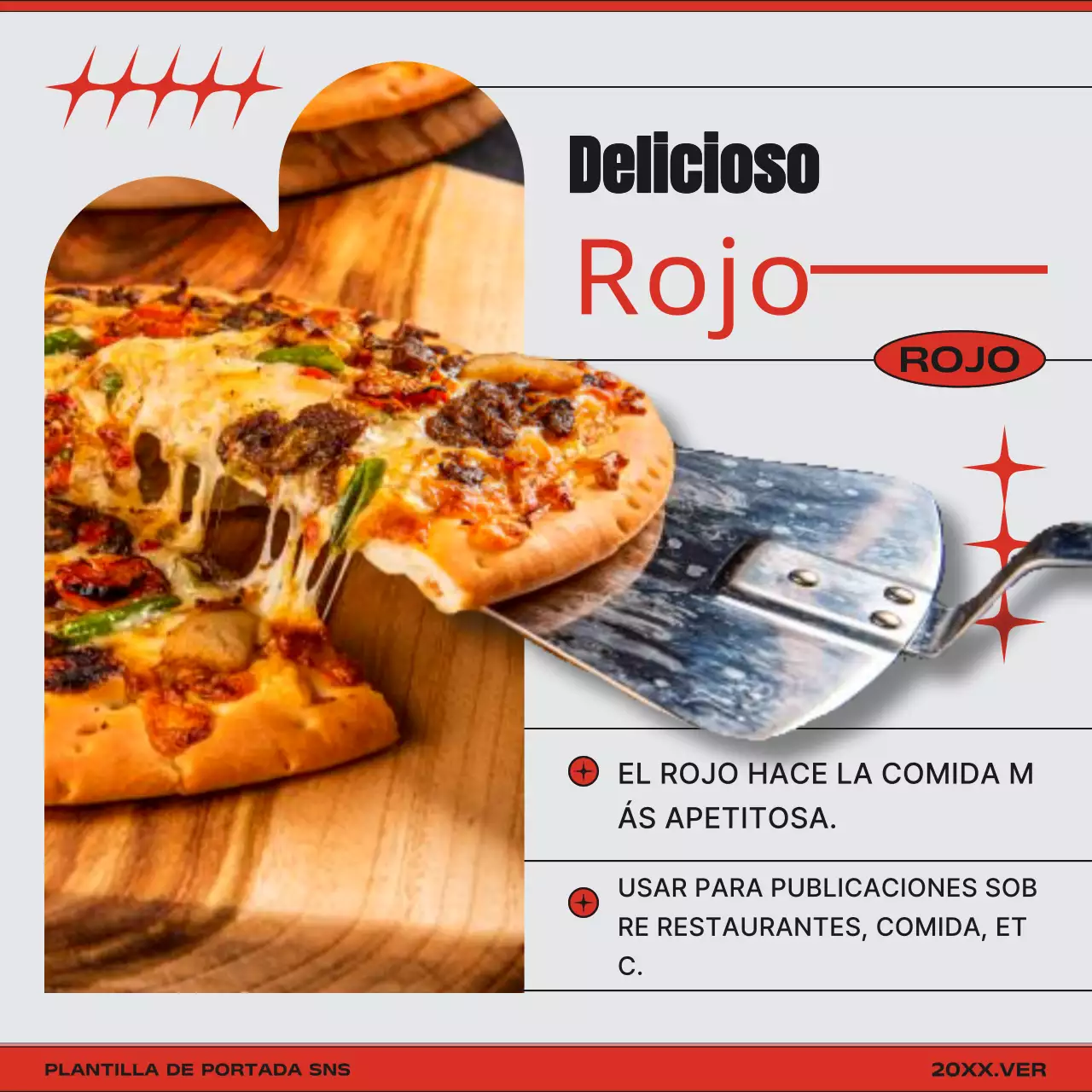 Promover una variación de color de portada moderna en arco iris y blanco