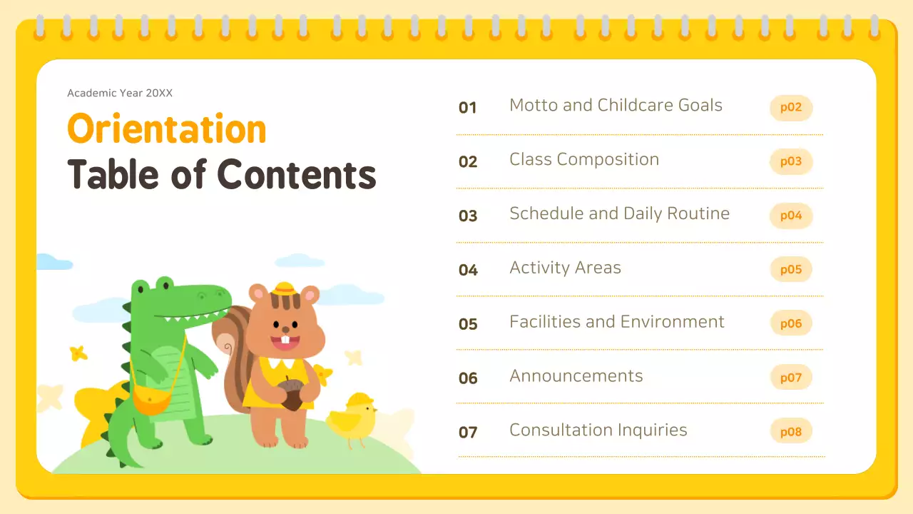 Yellow Playful Kindergarten Invitation Presentation