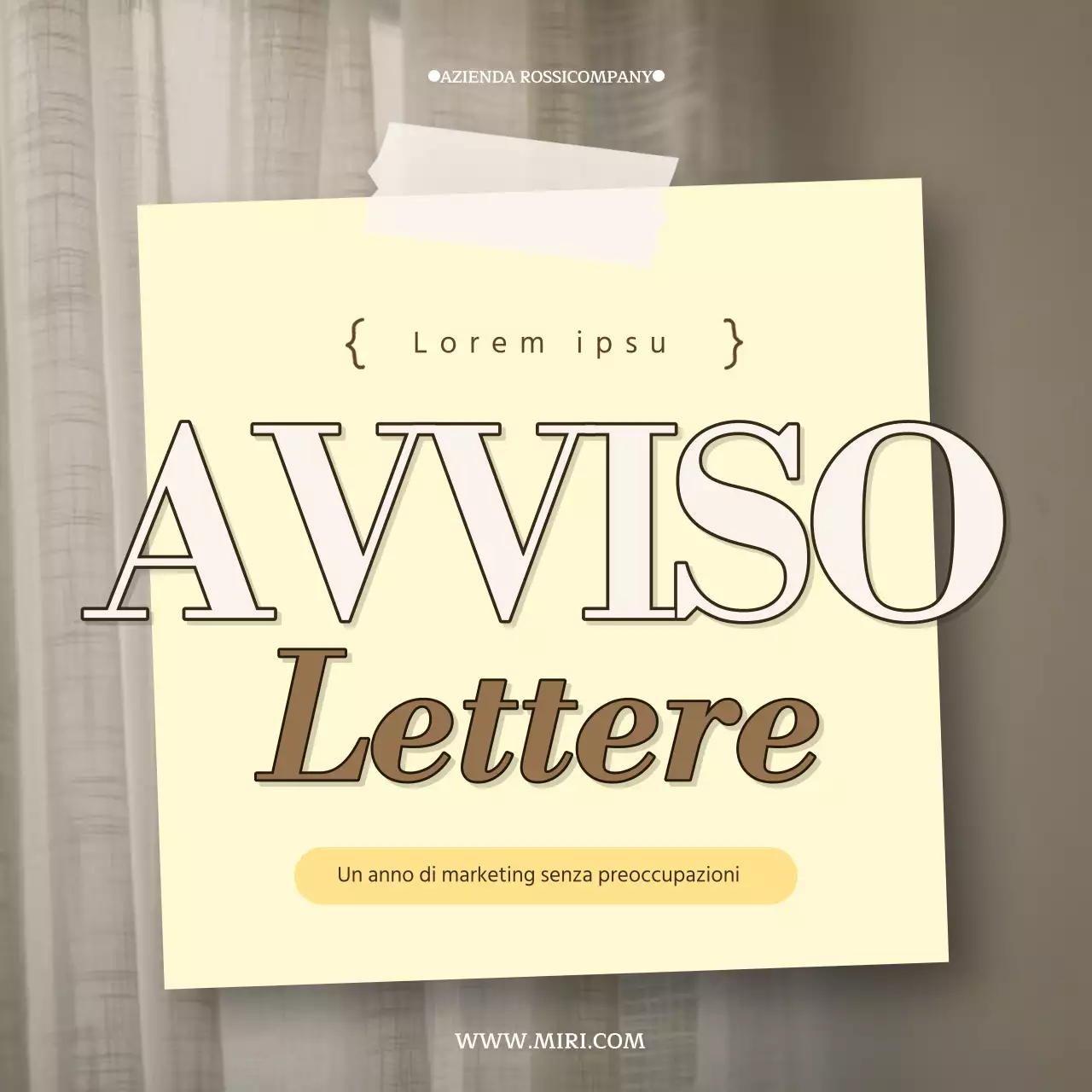 Un anno di marketing in beige e giallo