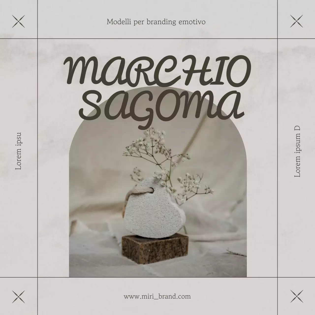 Beige e marrone per un moderno branding emozionale