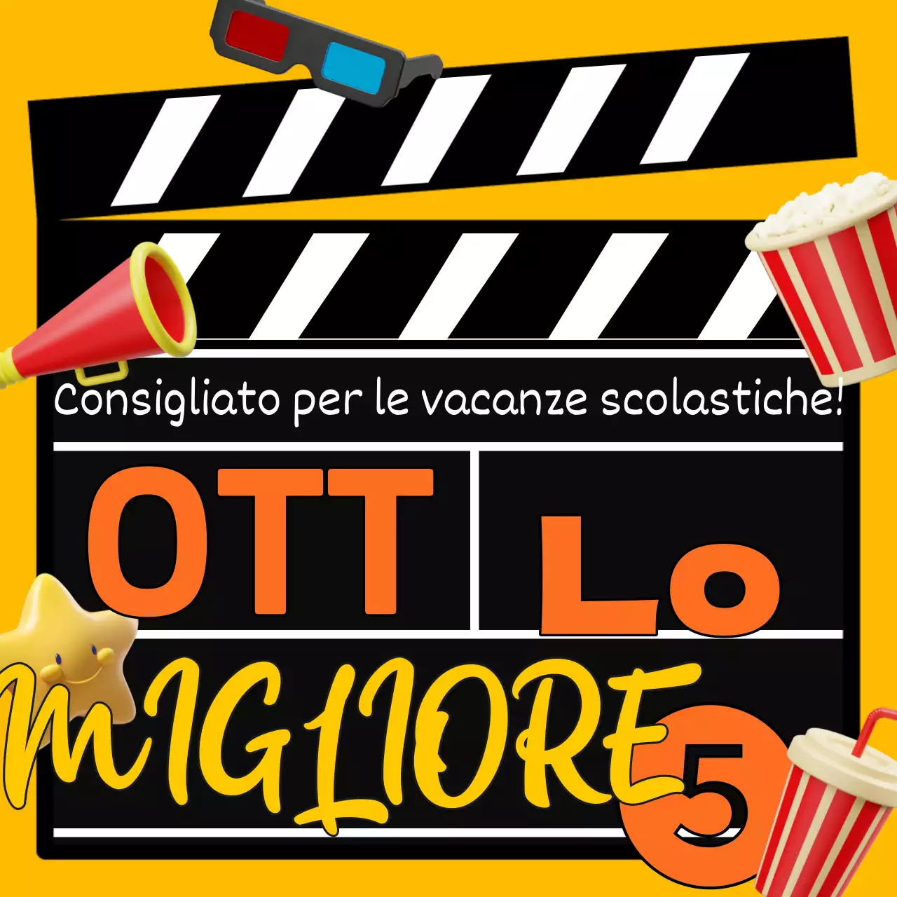 Semplice modello di miniatura blu e giallo per una newsletter