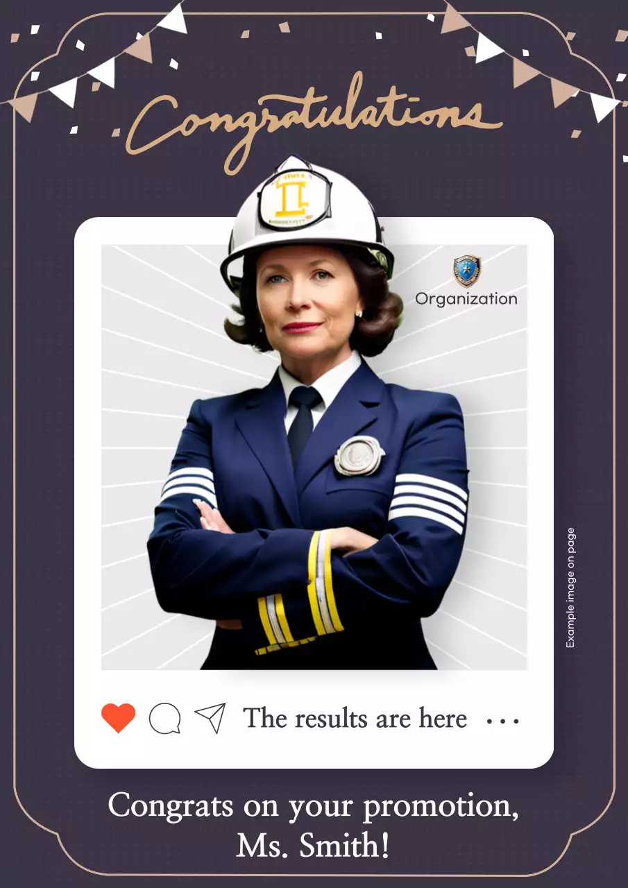 Navy Professional Promotion Announcement Poster