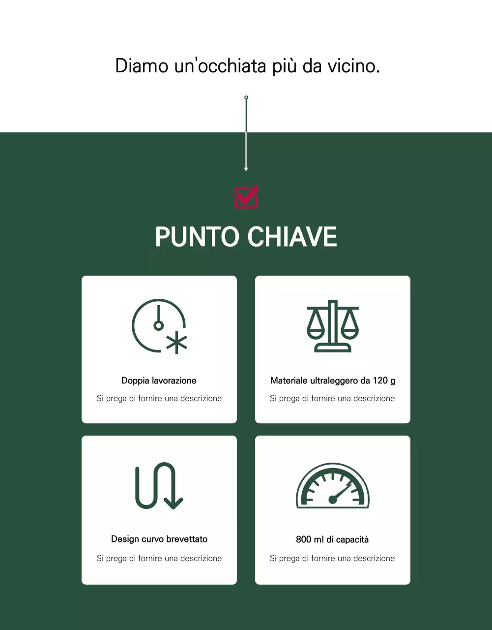 Una pubblicità minimalista dei nuovi arrivi di Tumblr in bianco e verde.