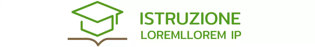 Smart Learning con cappello verde da scapolo e logo con illustrazione del libro