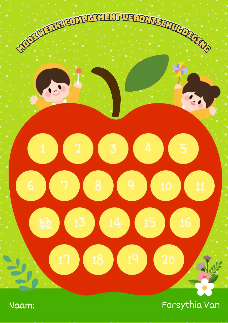 Schattige rode en chartreuse compliment stickers tutorial