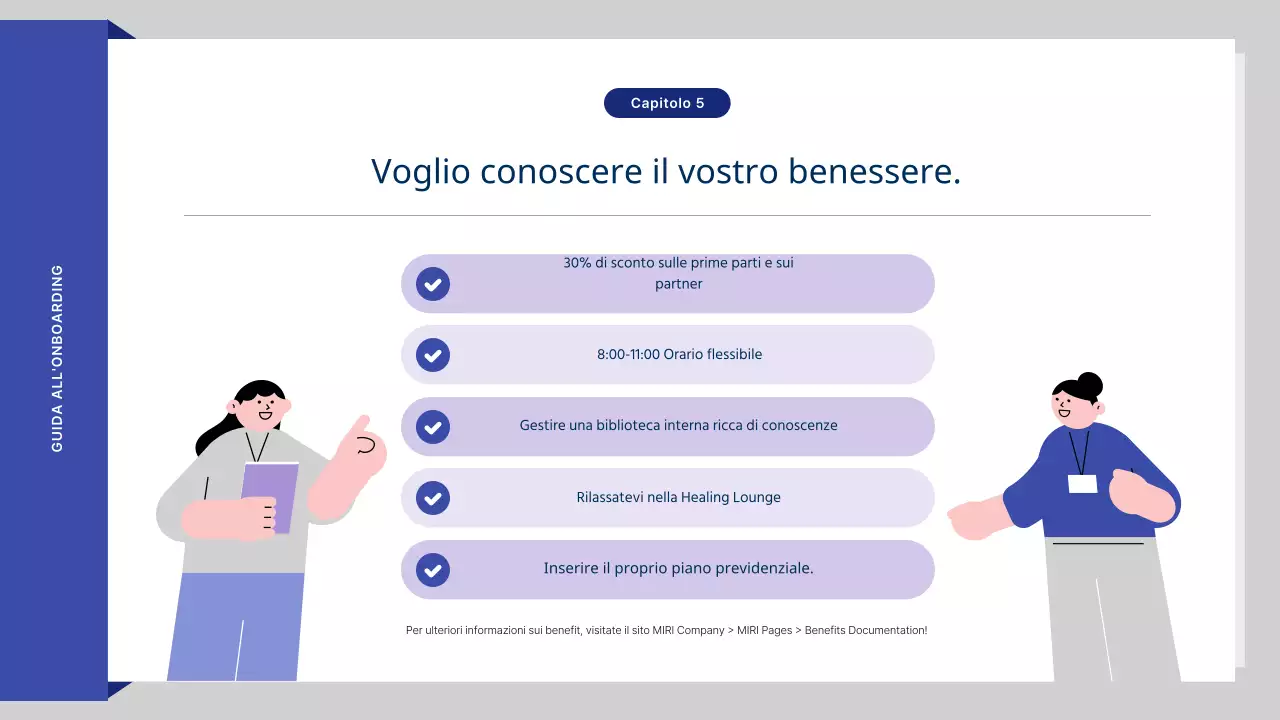 I materiali di formazione sulle risorse umane di Blue's lovely