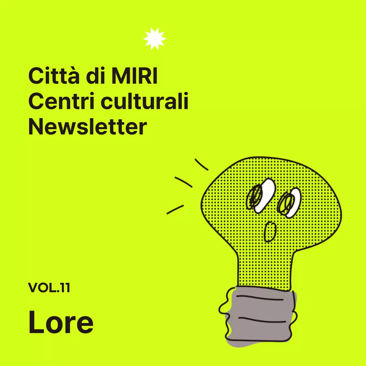Copertina semplice della miniatura principale della newsletter di colore blu