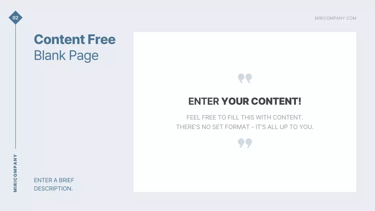 남색의 단순한 공공기관 보고서