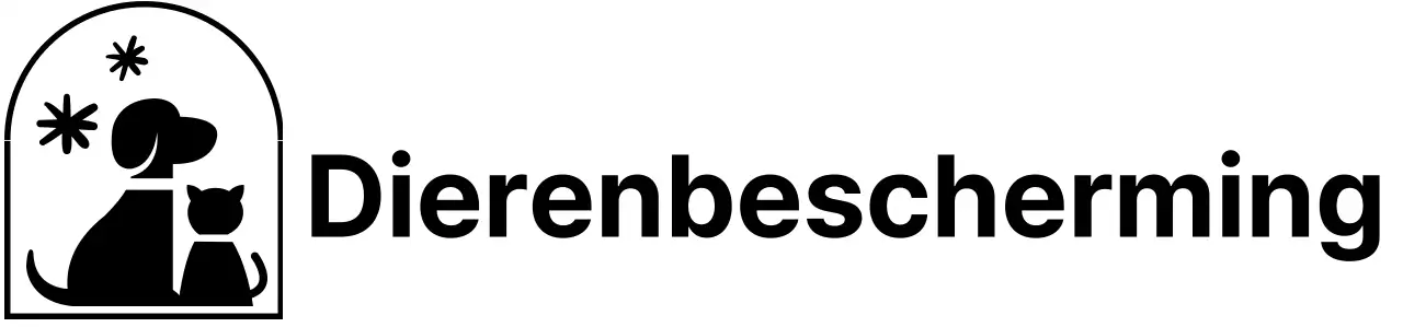 De Humane Society met een schattig geïllustreerd logo van een hond en een kat