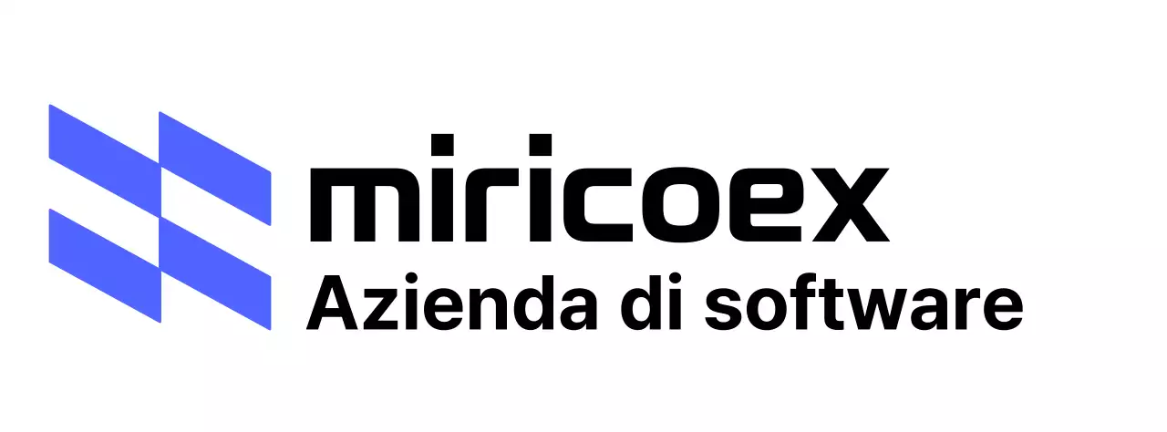 Logo aziendale con concetto di forma obliqua