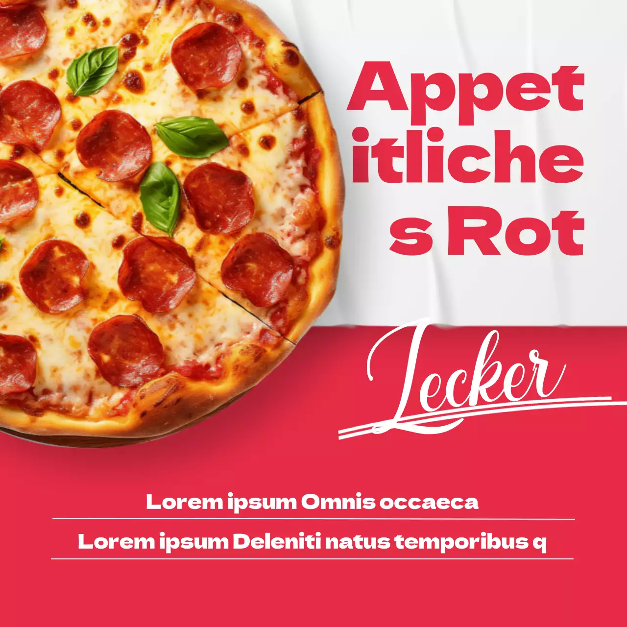 Trendiges Thumbnail-Cover in Rot und Blau