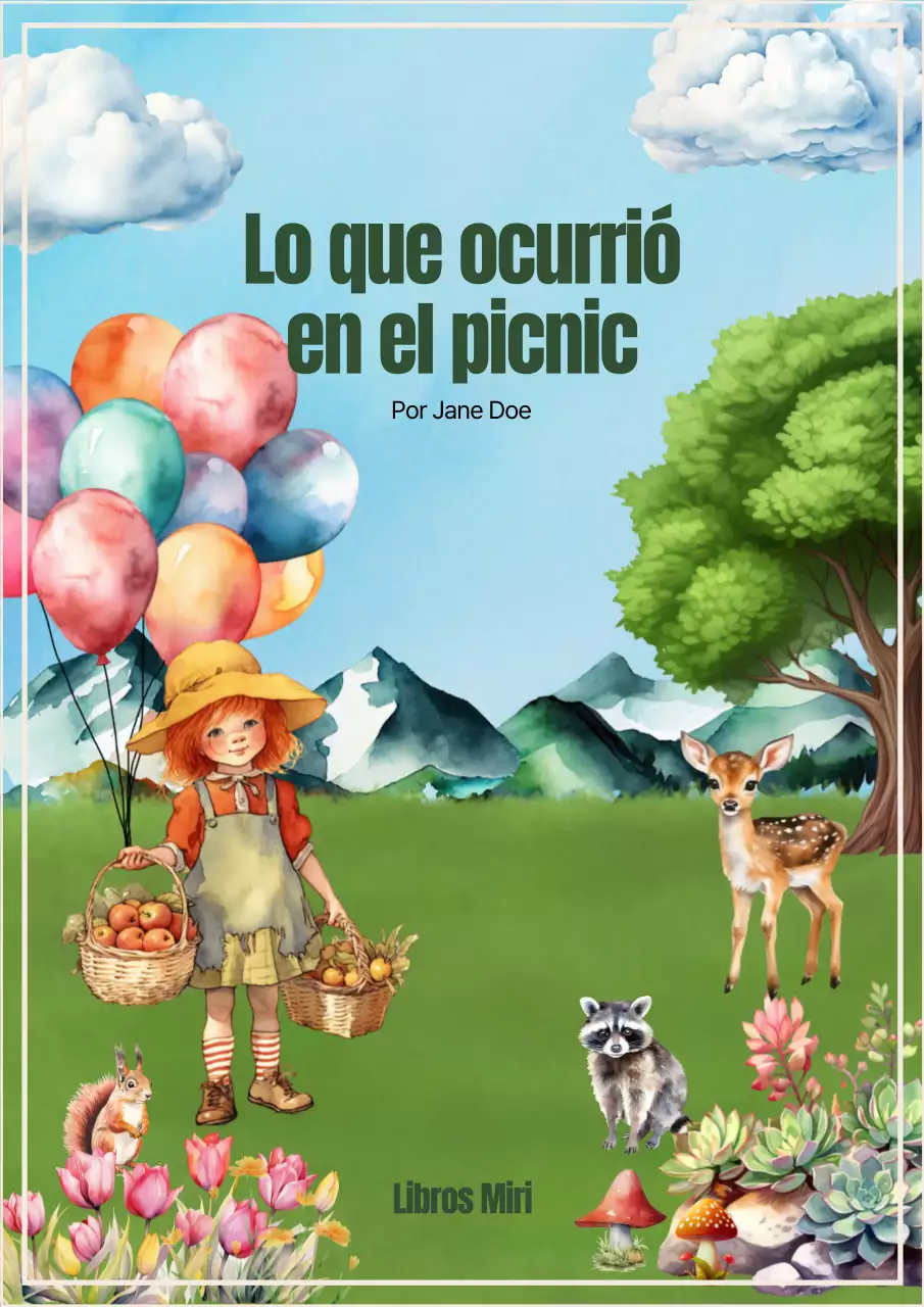 Bonita portada de libro en azul y verde