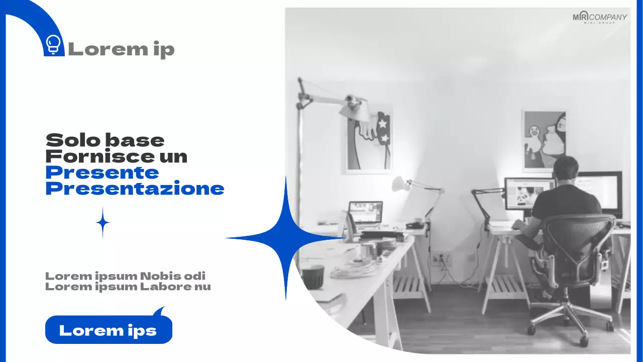 Rapporti aziendali moderni in blu