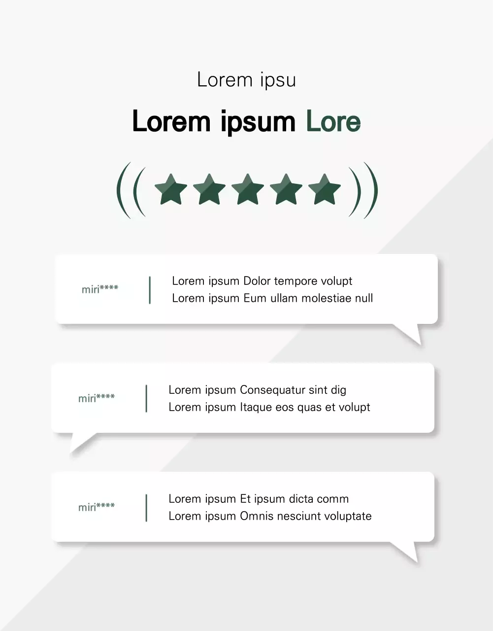 Eine minimalistische Tumblr-Neuankömmlingsanzeige in Weiß und Grün