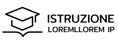 Apprendimento intelligente con un cappello da bachelor e un logo di illustrazione di libri