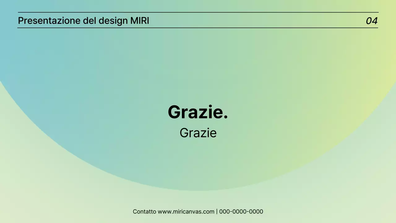 Una relazione di presentazione semplice, di colore verde lime