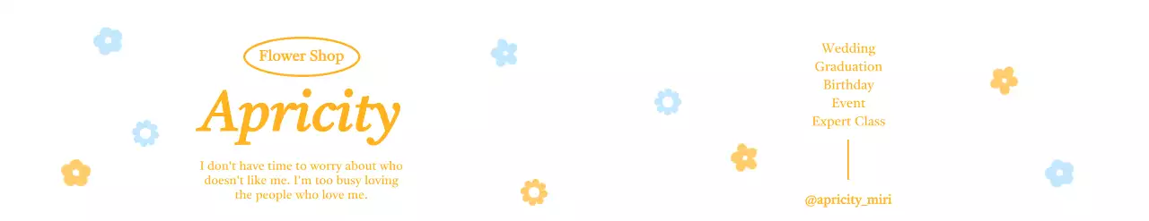 귀여운 꽃 패턴을 활용한 감각적인 홍보 디자인