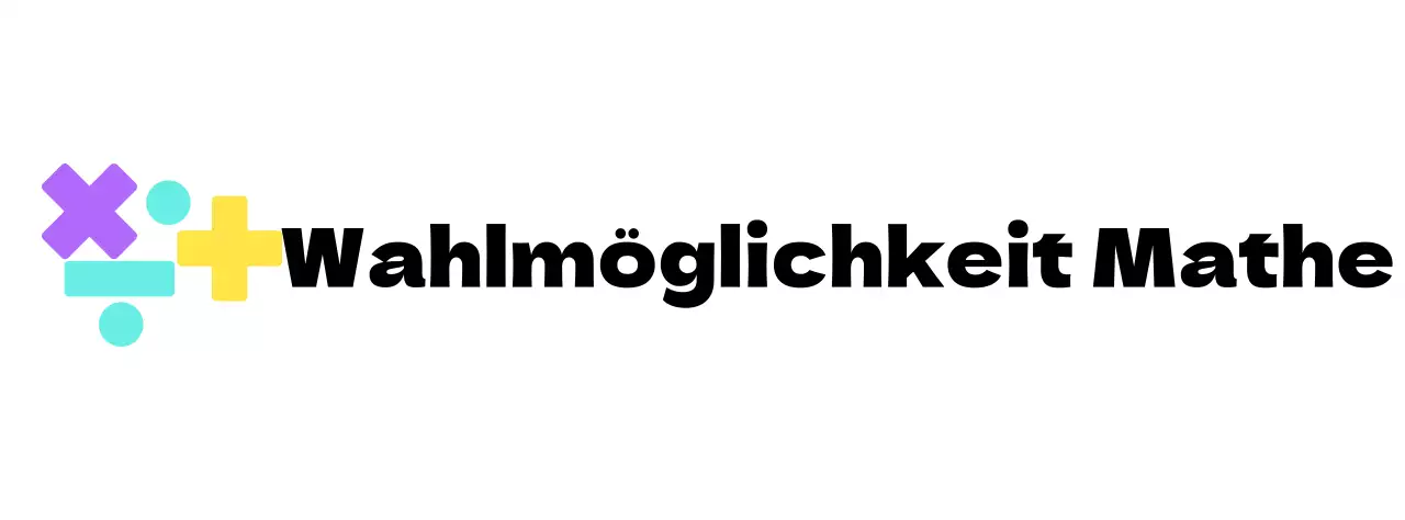 Mathe-Schule mit mehrfarbigem Mathe-Symbol Logo-Konzept