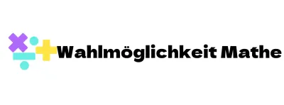 Mathe-Schule mit mehrfarbigem Mathe-Symbol Logo-Konzept