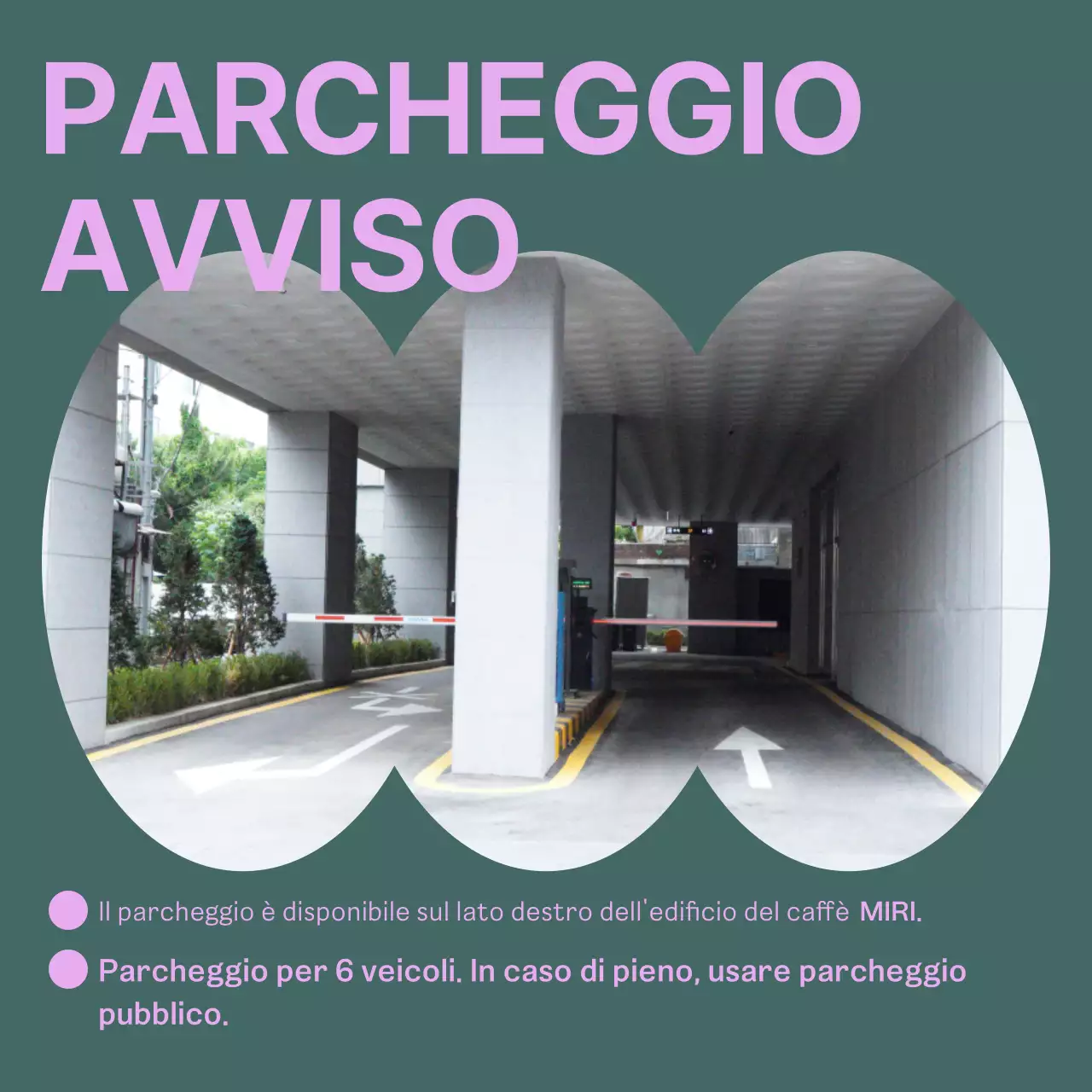 Semplice avviso di caffè in giallo e marrone