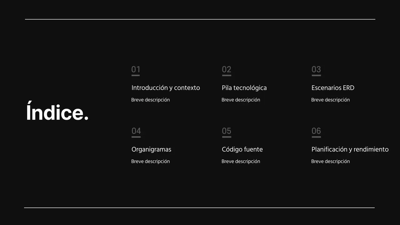 Una sencilla propuesta de diseño de desarrollo en blanco y negro