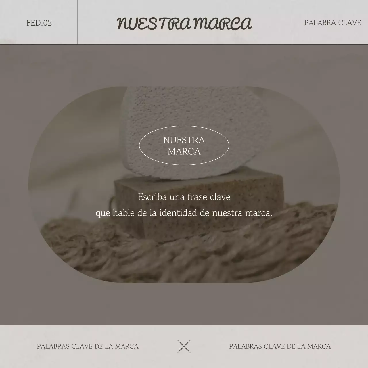 Beige y marrón para una marca emocional moderna