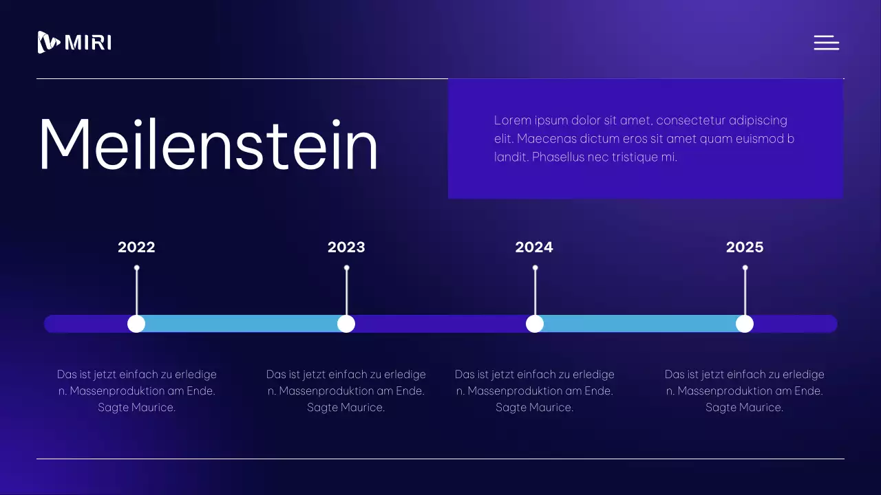 Modernes, professionelles Business-Profilmaterial in Lila und Weiß