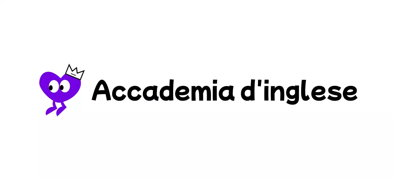 Un simpatico concetto di accademia inglese con un personaggio dal cuore viola