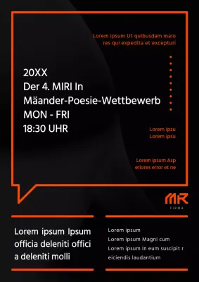 Ein einfacher interner Wettbewerbsleitfaden in Weiß und Orange