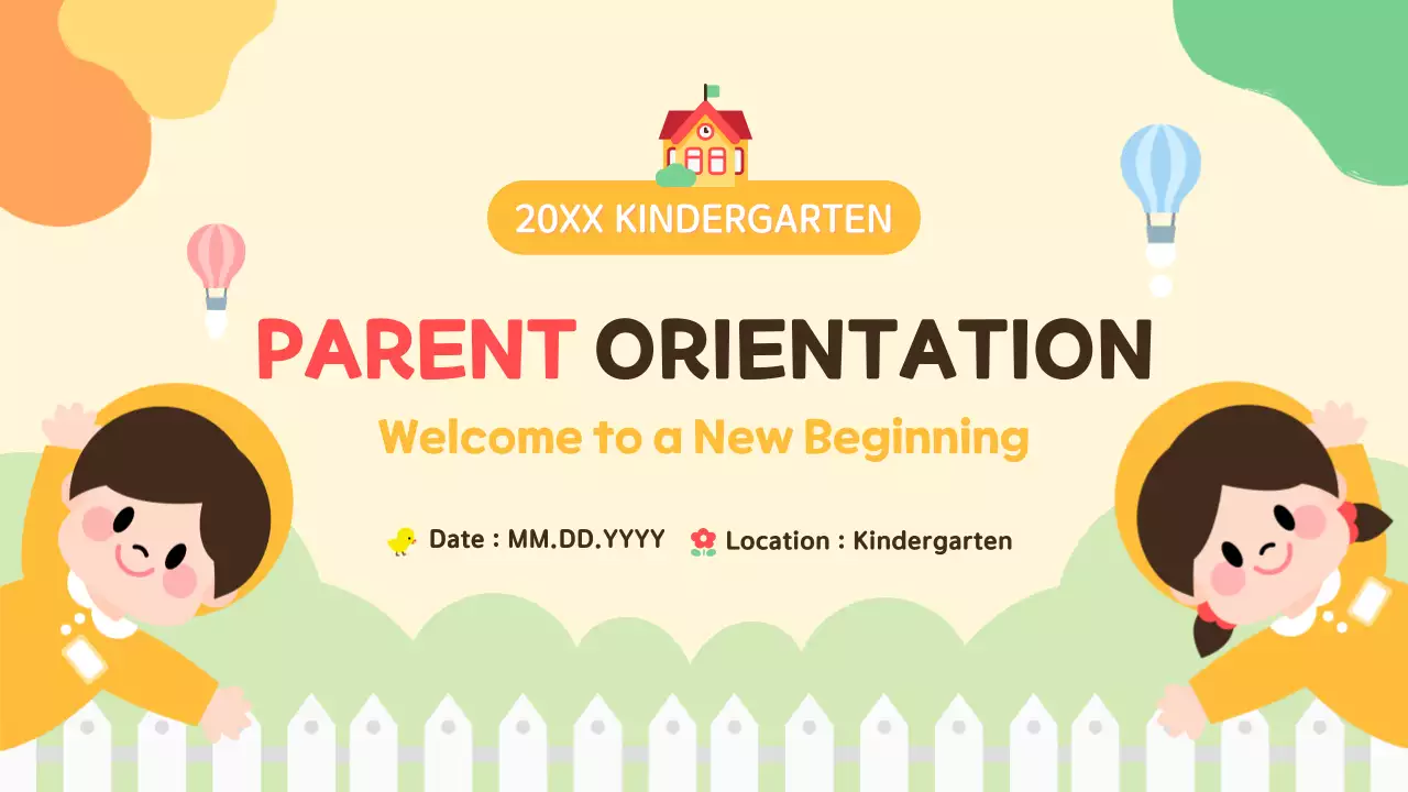 Beige Playful Kindergarten Guide Presentation