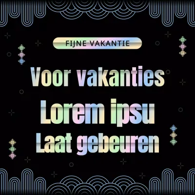 Traditionele regenboog en zwart concept vakantie wenskaart