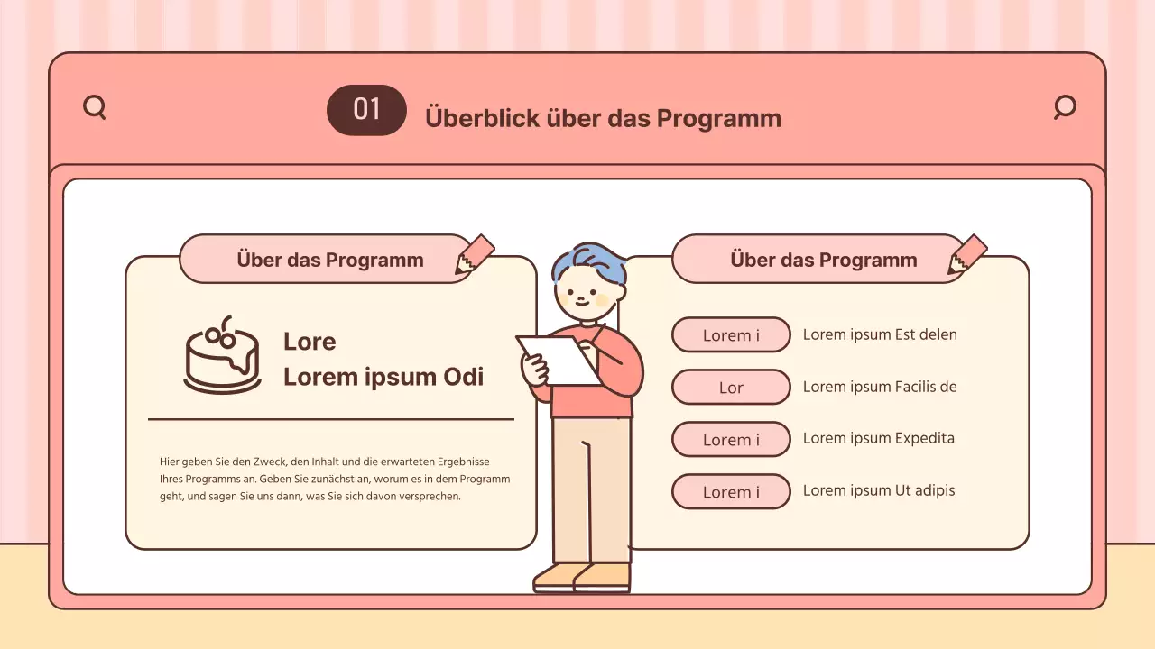 Rosa und gelbes Zentrum Klassenzimmer Aktivität Sammlung post