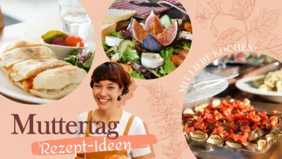 Fördern Sie klassische Muttertagsrezepte in Elfenbein