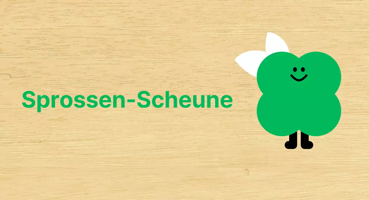 Grüner Pflanzencharakter Niedliche Kindergartenklasse