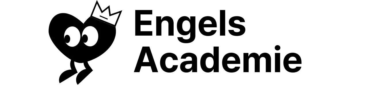 Een leuk concept Engelse taalacademie met hartkarakters