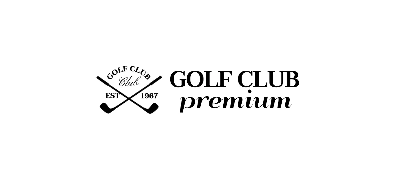 A golf club with a golf club logo for a classy look