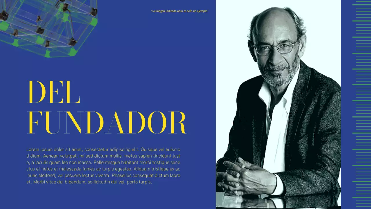 Informe sobre el perfil de la empresa moderna verde y rosa