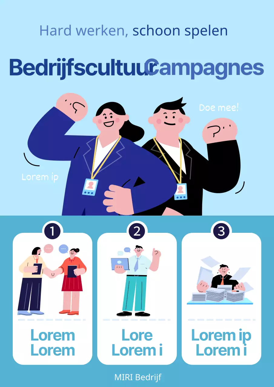 Over onze blauwe en lichtblauwe bedrijfscultuurcampagne