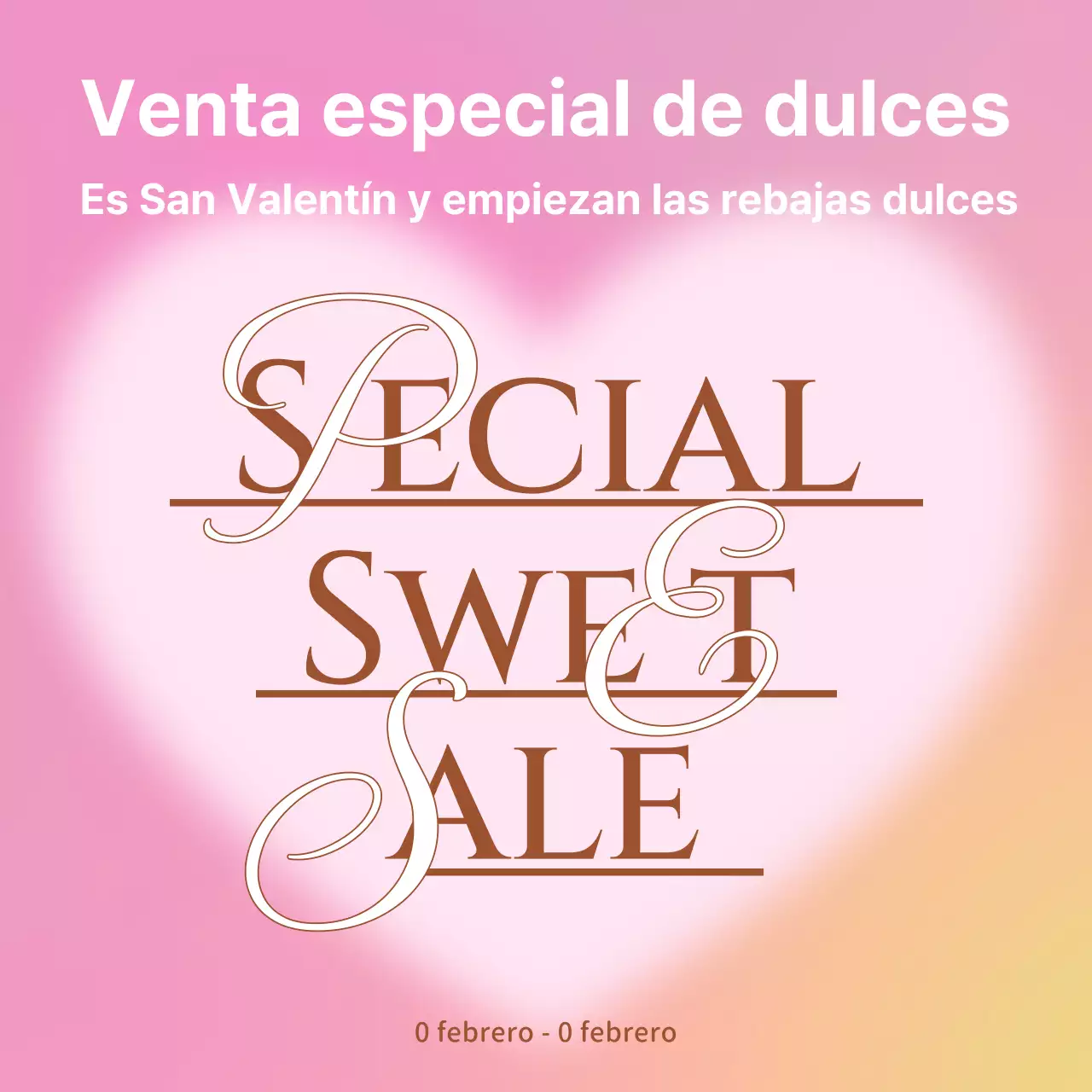 Promueva una venta rosa por San Valentín