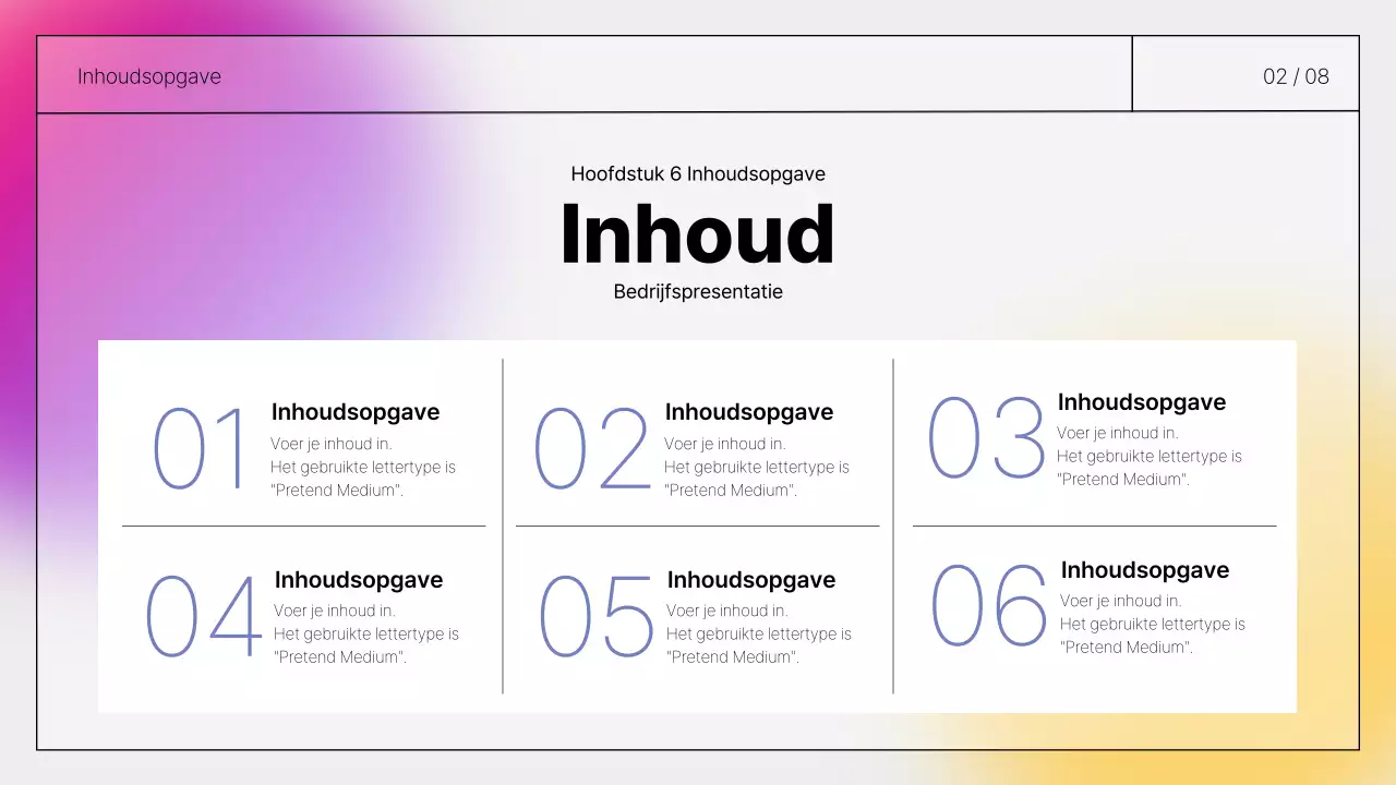 Eenvoudige, presentabele handgeschreven rapporten in paars en geel