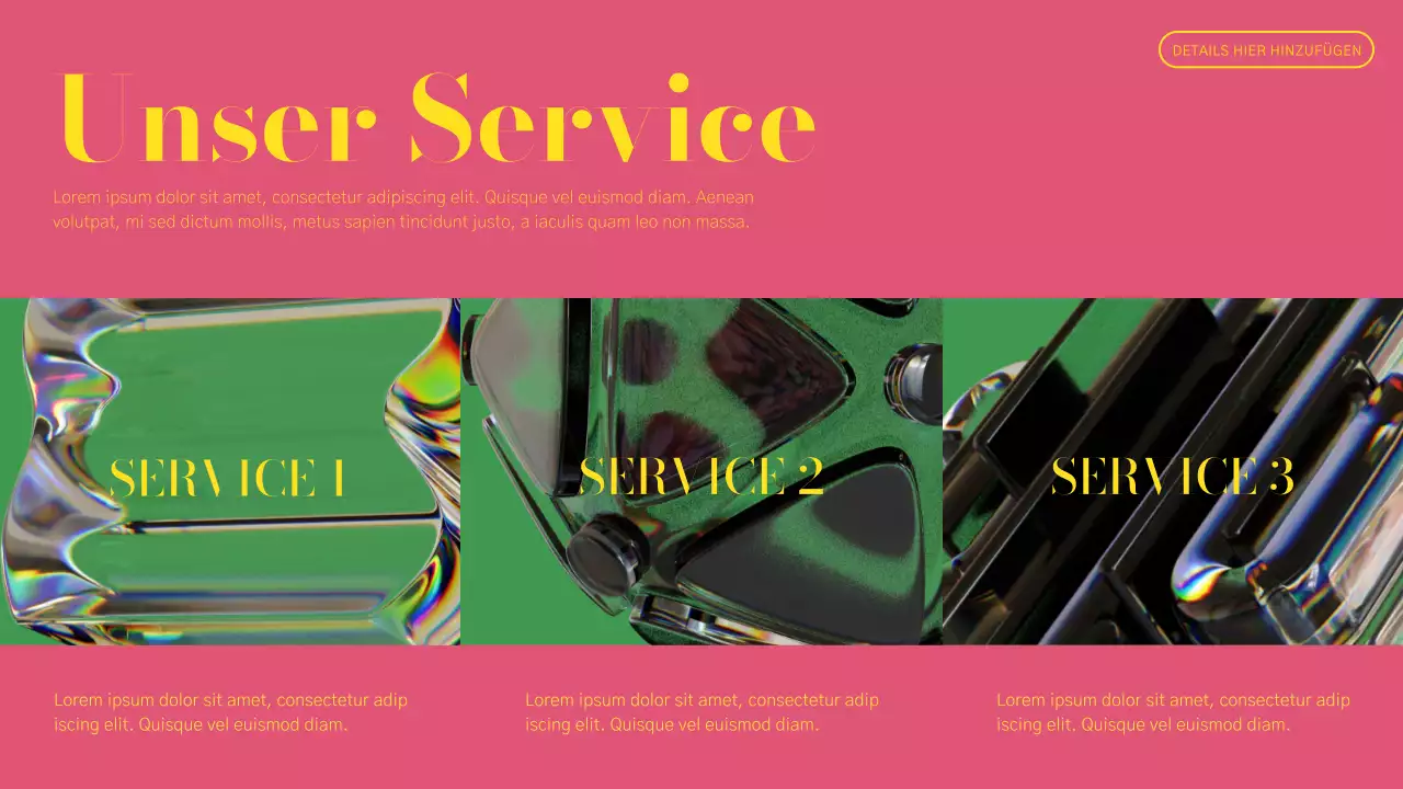 Green and Pink Modern Business Profile Report